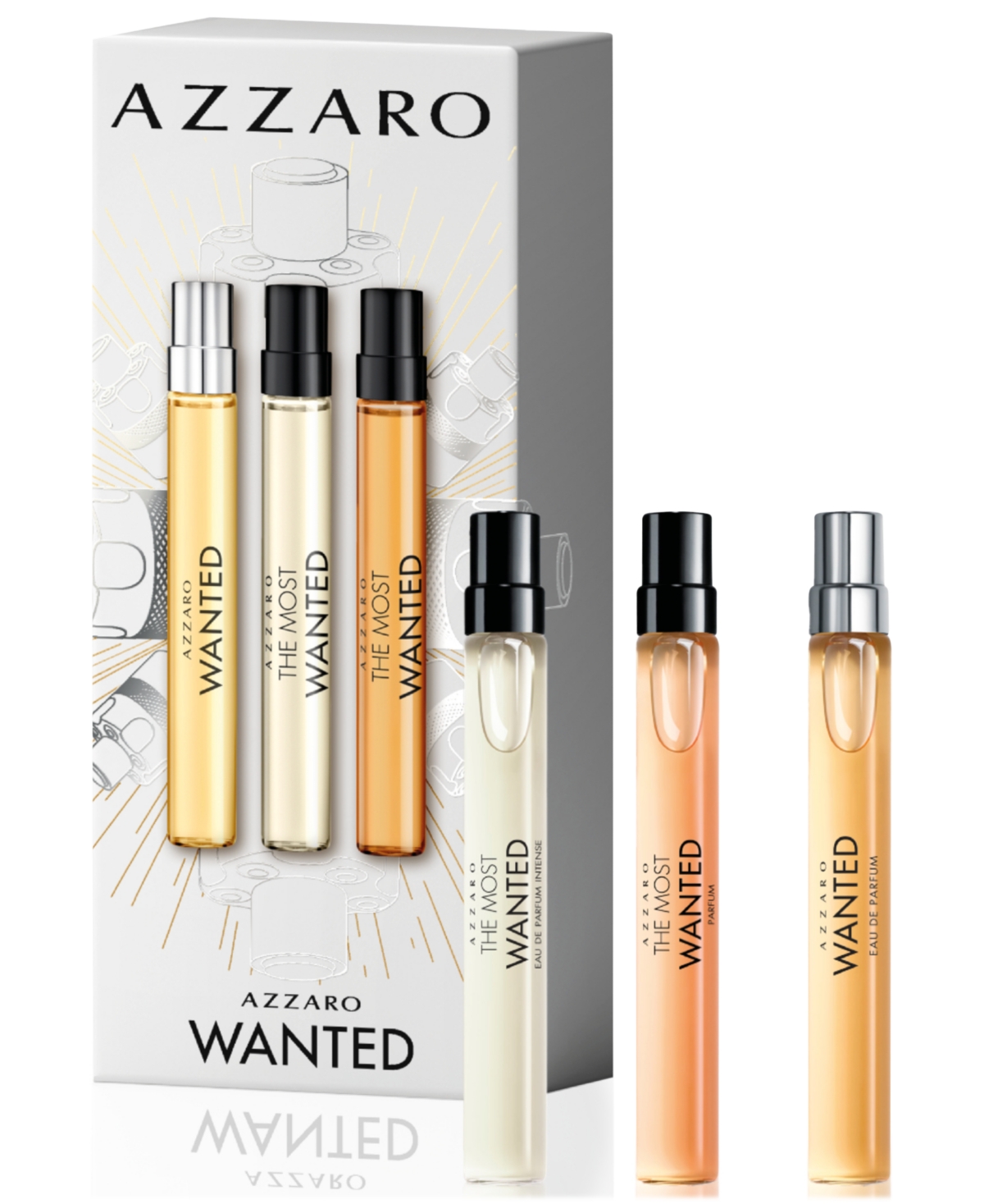 Azzaro Men's 3-pc. The Most Wanted Cologne Discovery Set In White