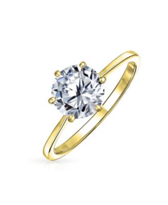 Bling Jewelry Timeless 1.5CT 6 Prong CZ 6 Prong Classic Round Brilliant ...