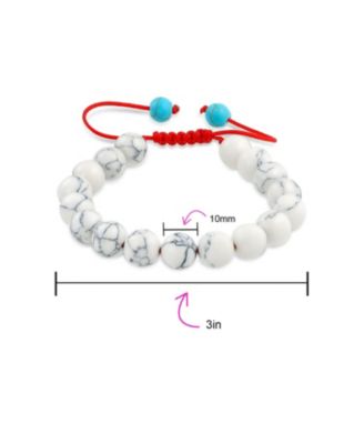 Natural Multi Stones Strand Stackable 10MM Bead Bracelet Cord String Adjustable