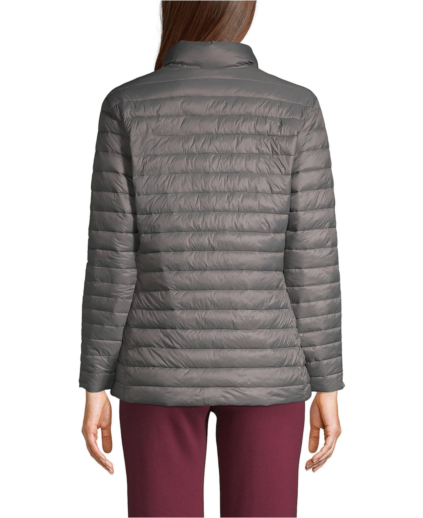 Женская куртка Lands' End Insulated, цвет: Серый — фото 2