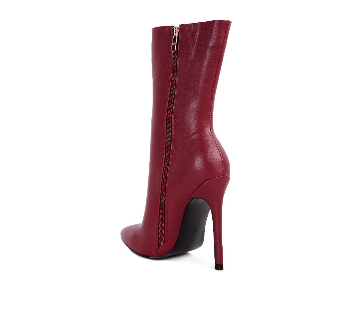 London Rag Micah Pointed Toe Stiletto High Ankle Boots