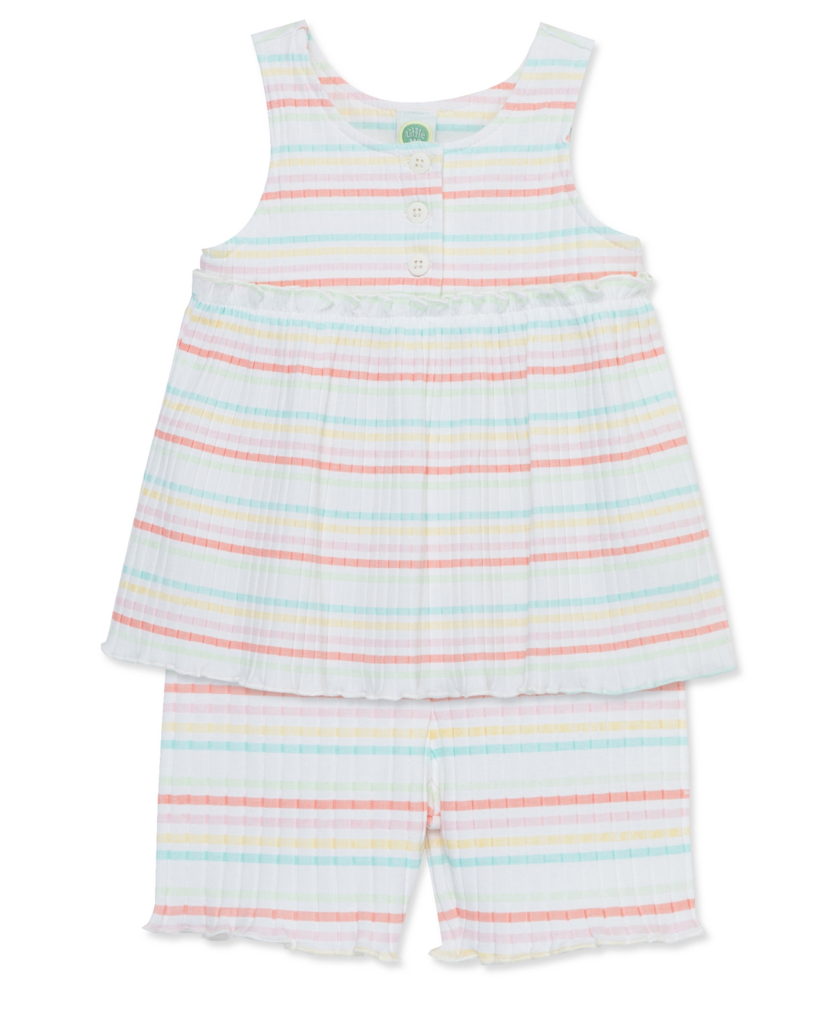 Little Me Baby Girls Stripe Knit Play Set