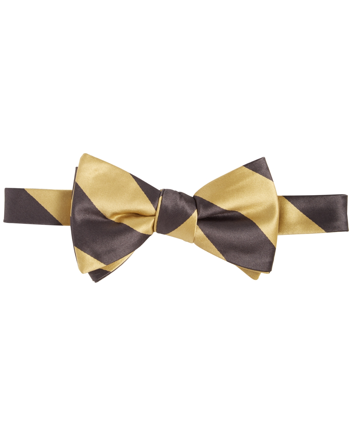 Men's Stripe Bow Tie - Brown