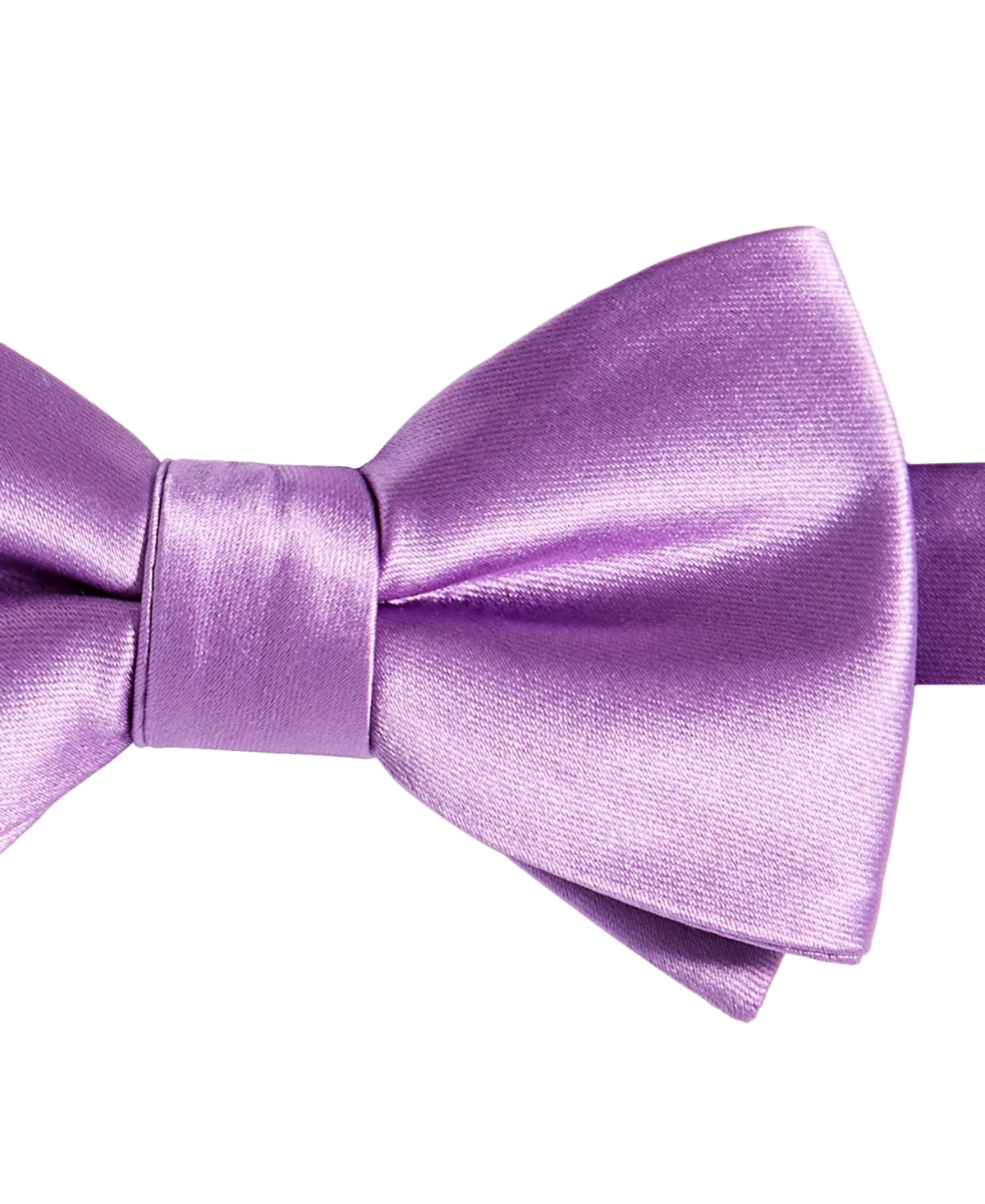 Tayion Collection Men's& Gold Solid Bow Tie - Purple