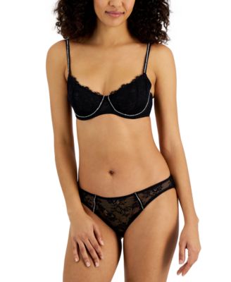 I.N.C. International Concepts Women s Embellished Lace Bikini Underwear Created for Macy s Macy s