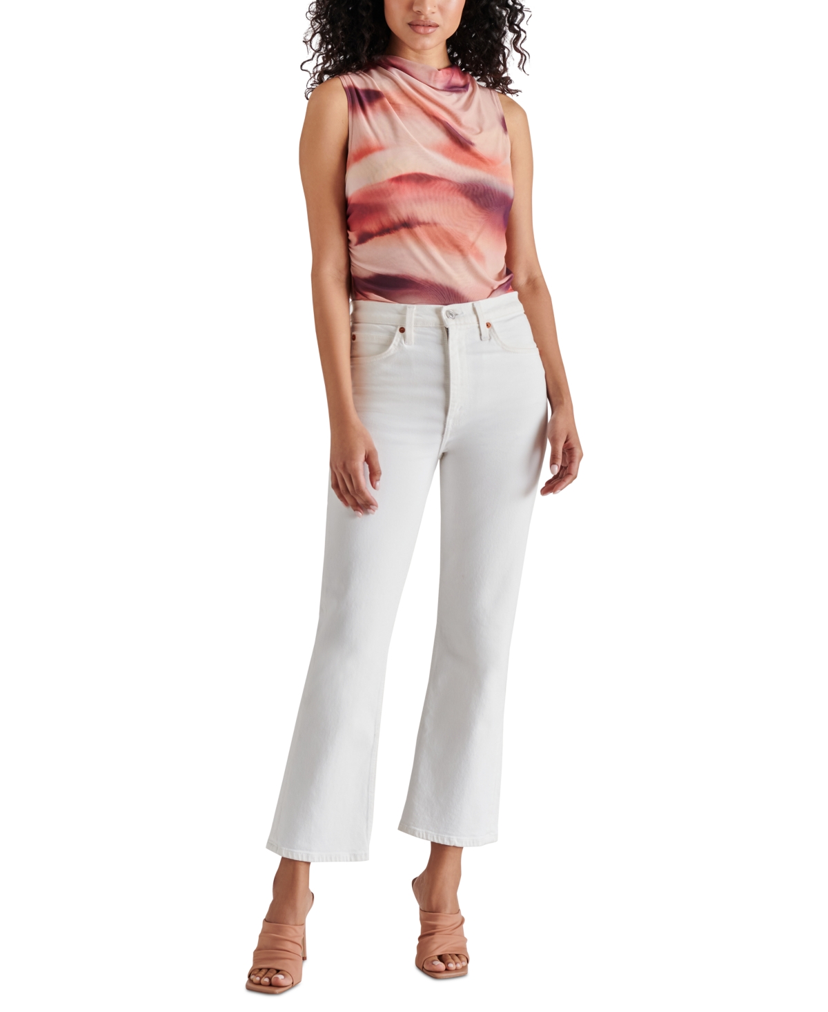 Shop Steve Madden Women's Dalia Cowl-neck Bodysuit In Rosewater