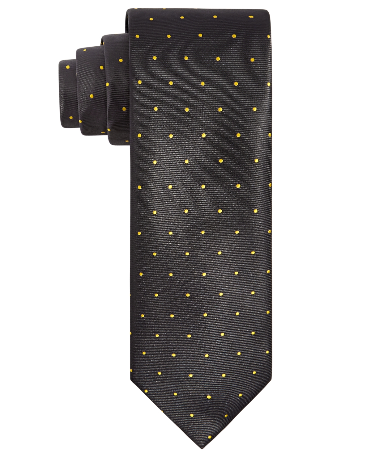 Men's Black & Gold Dot Tie - Black