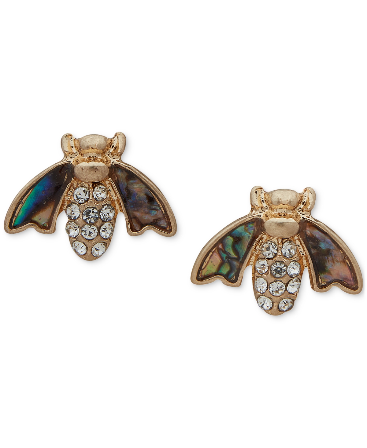 Shop Lonna & Lilly Gold-tone Critter Stud Earrings In Blue Green