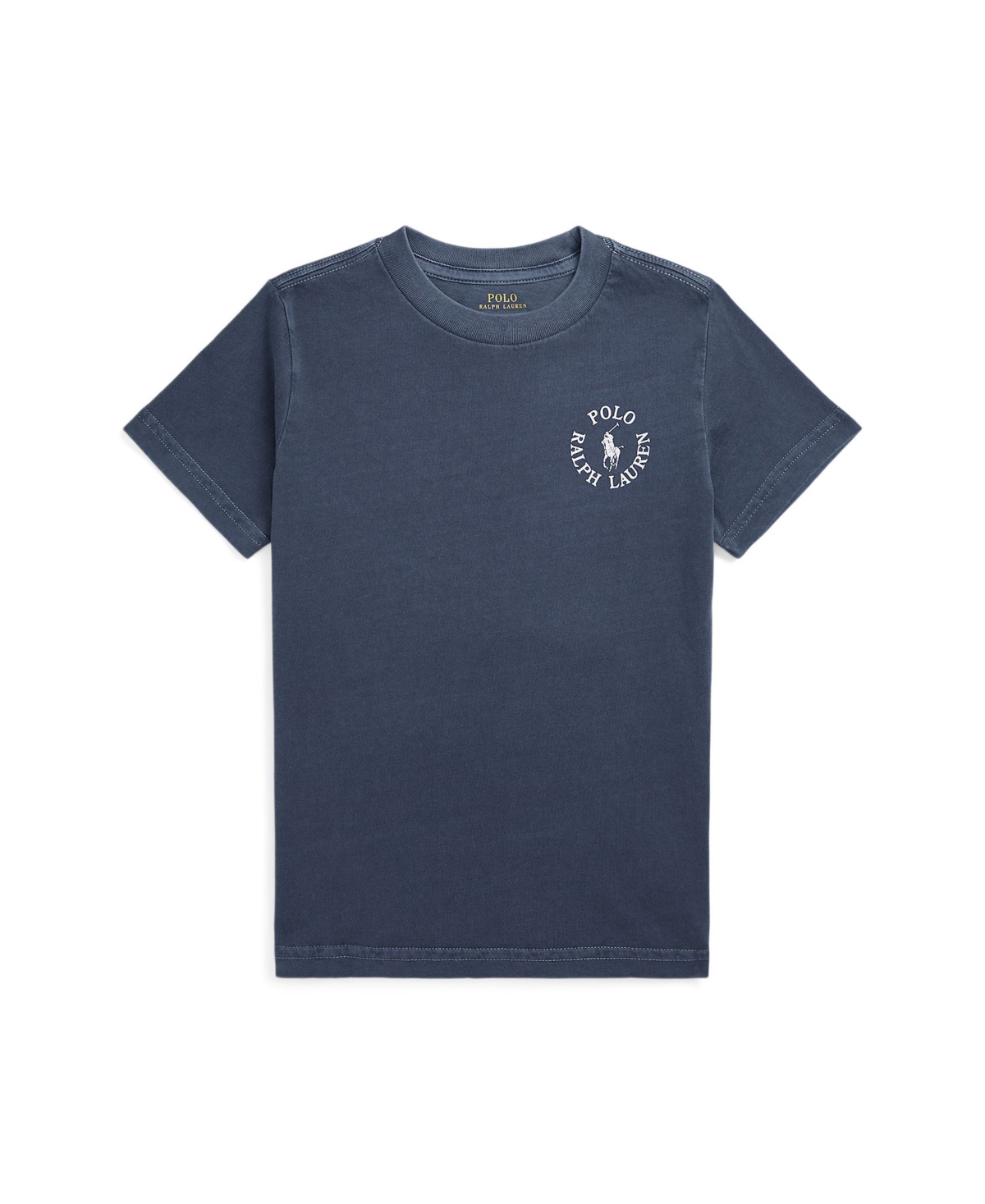 Shop Polo Ralph Lauren Toddler And Little Boys Logo Cotton Jersey T-shirt In Boston Navy
