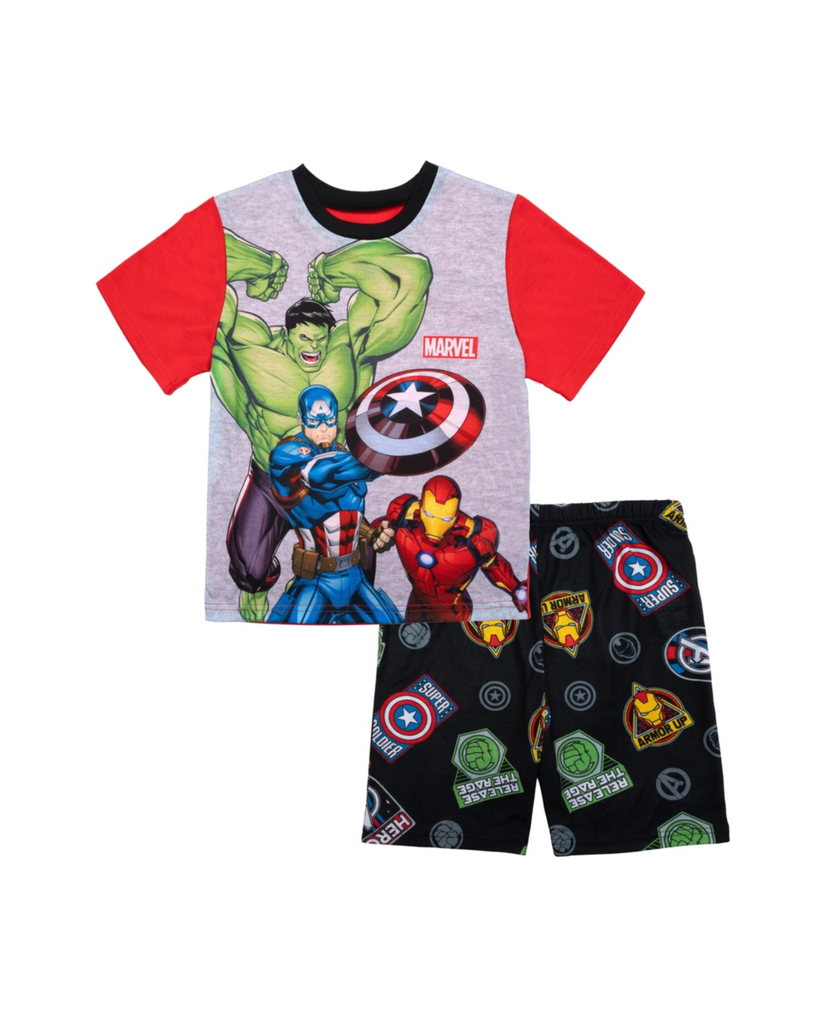 Shop Avengers Little Boys Short Pajama Set, 2 Pc In Assorted