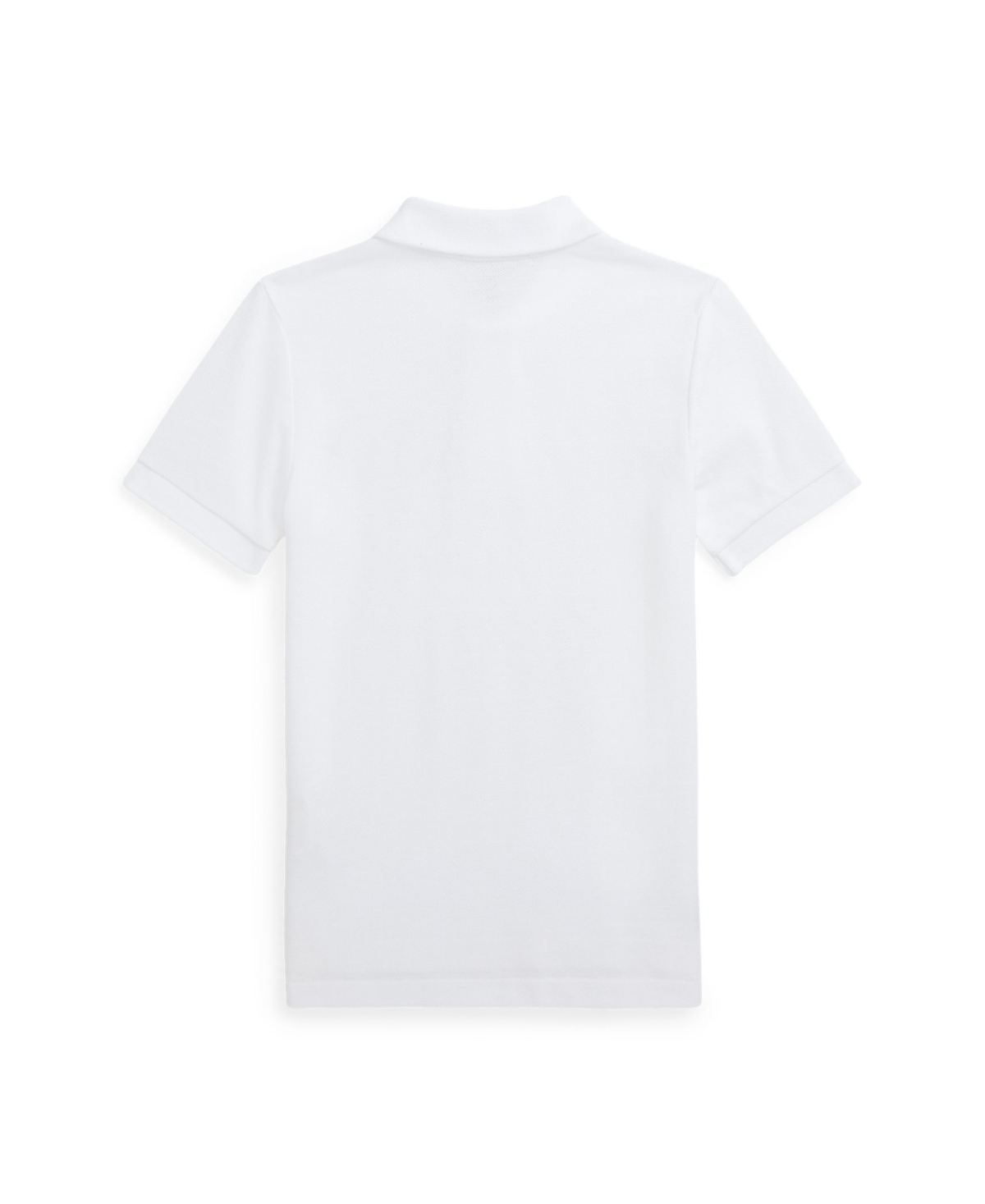 Shop Polo Ralph Lauren Toddler And Little Boys Ombre-logo Cotton Mesh Polo Shirt In White