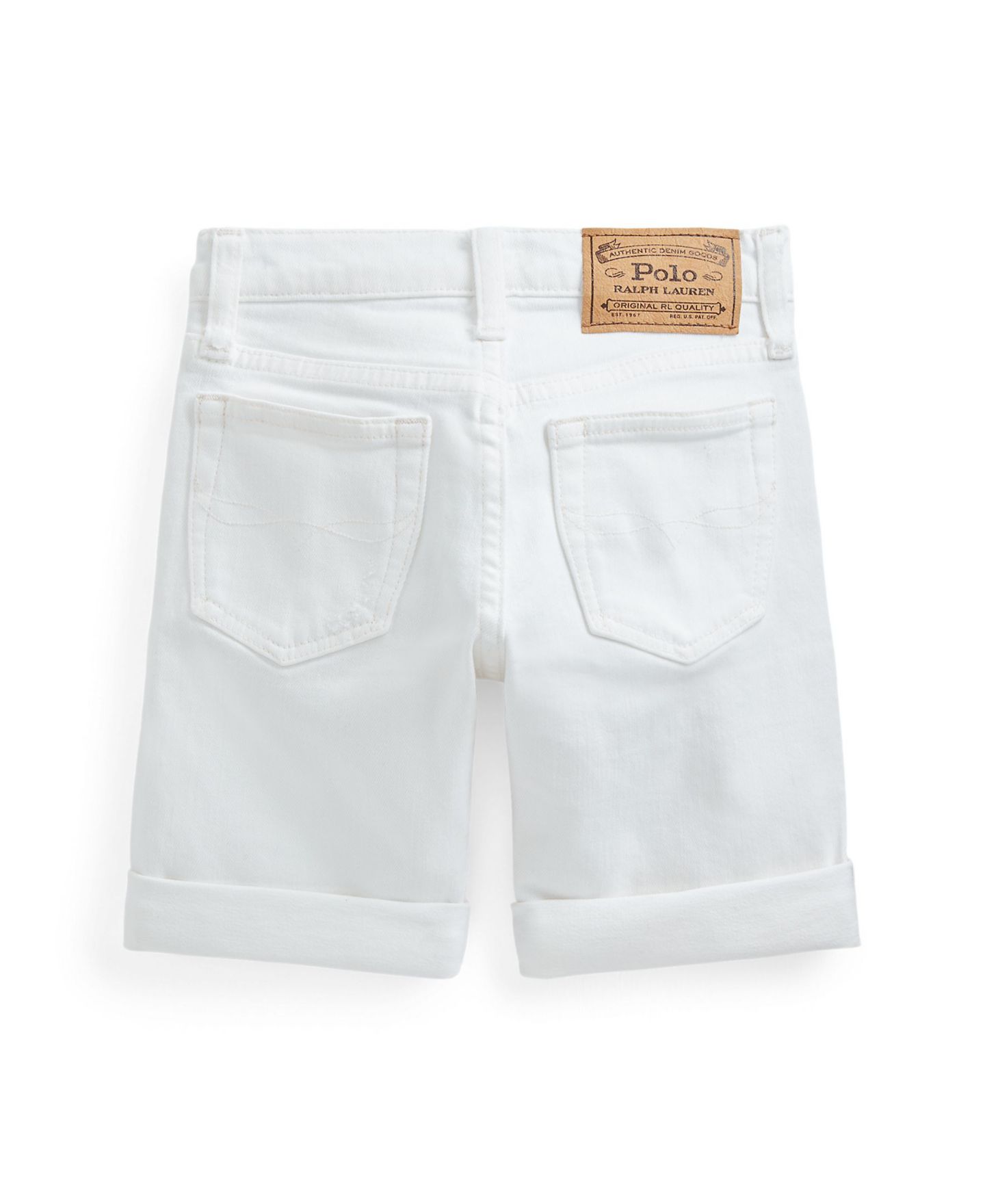 Шорты Polo Ralph Lauren Sullivan Slim Stretch Denim Shorts для мальчиков-малышей, цвет: Белый — фото 6