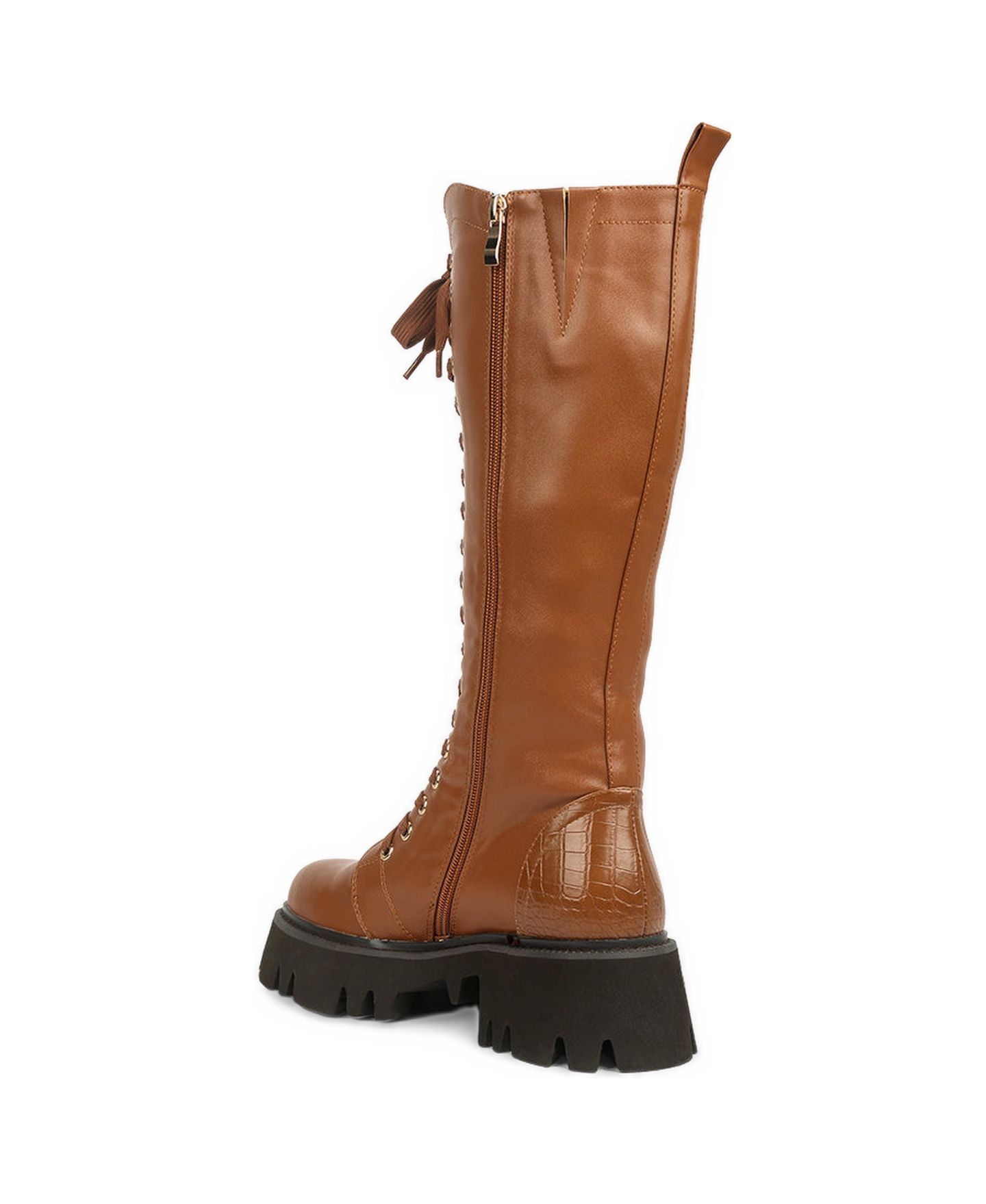 Женские ботинки London Rag Mad mood chunky lace-up, цвет: Бежевый / Хаки — фото 2