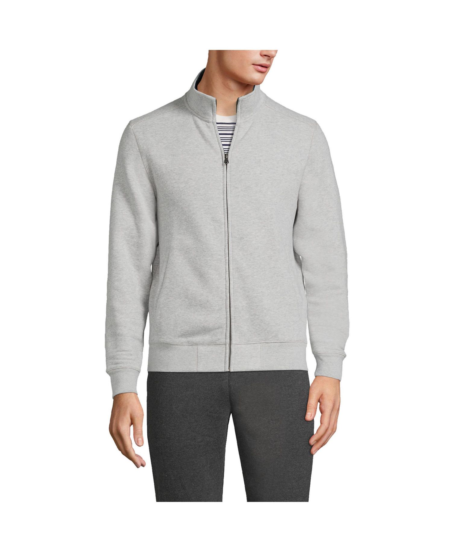 Men's Long Sleeve Serious Sweats Mock Full Zip