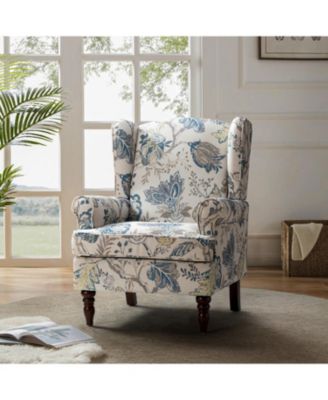 Escanor Traditional Armchair with Pattern Design for Living Room