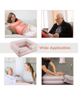 Inflatable Shampoo Bowl Kit Set of 2 Hair Washing Basins For Elderly Disabled