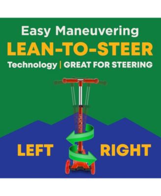 Mini 3-Wheel Kids Scooter with LED light-up wheels, 4-height adjustable handlebar, anti-slip deck & safety brake, for ages 2+, teal