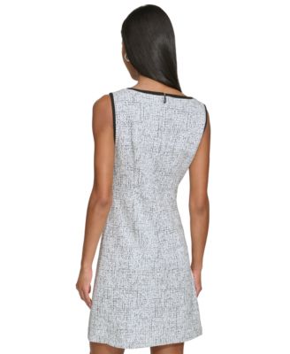 Women's Speckled Knit Jacquard Mini Dress