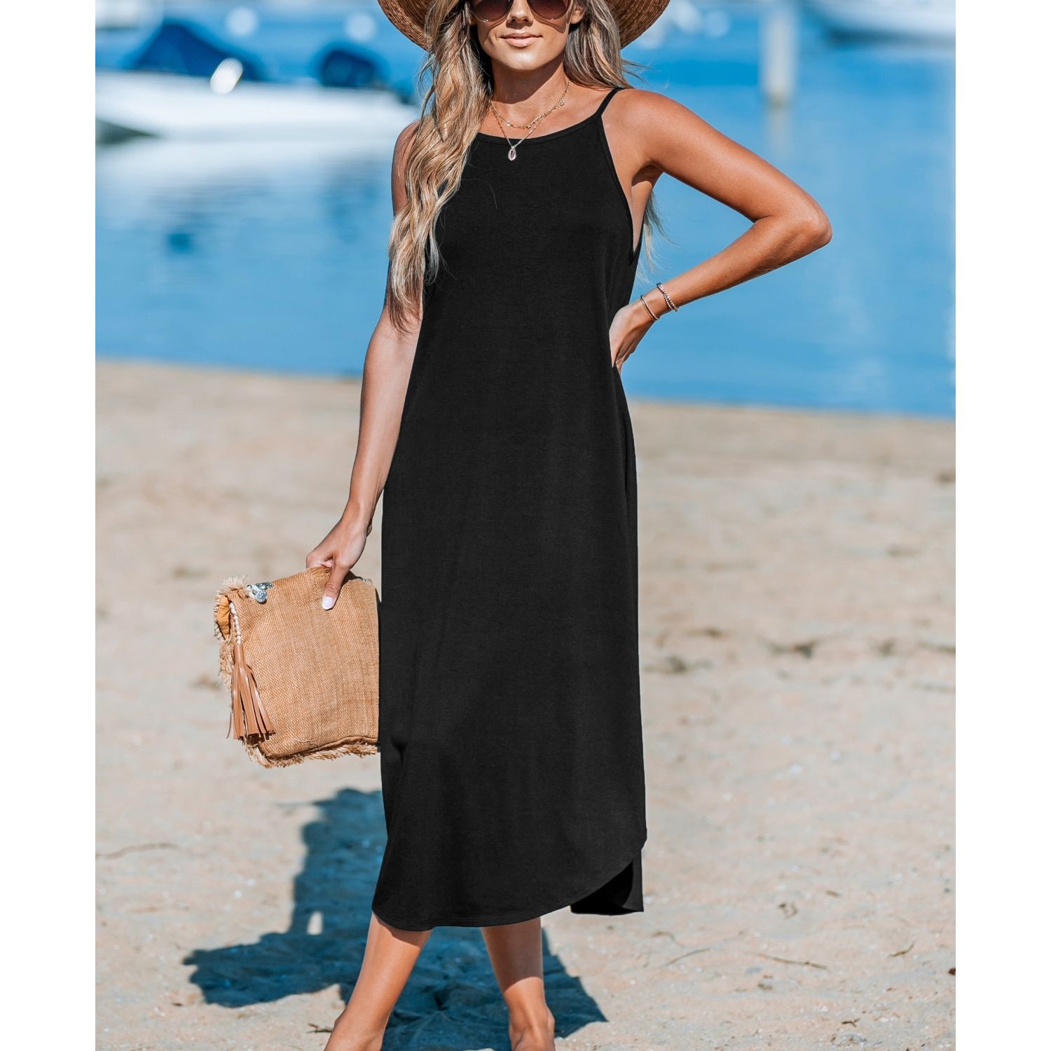 Women's Cami Midi Cover Up Dress