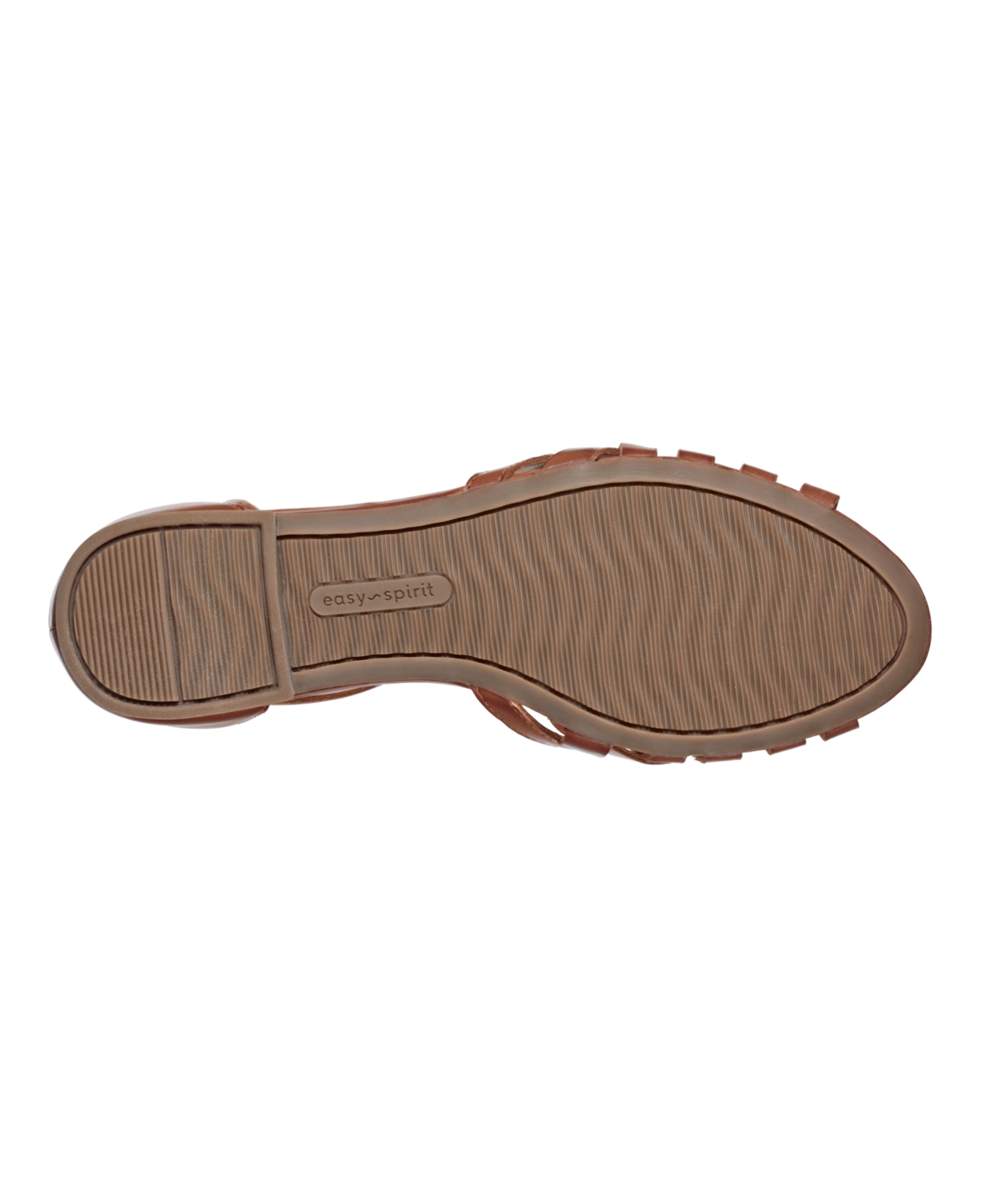 Shop Easy Spirit Women's Dorothy Adjustable Ankle Strap Flat Sandals In Medium Brown