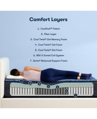 Perfect Sleeper Euphoric Nights 14" Plush Hybrid Mattress Set, California King