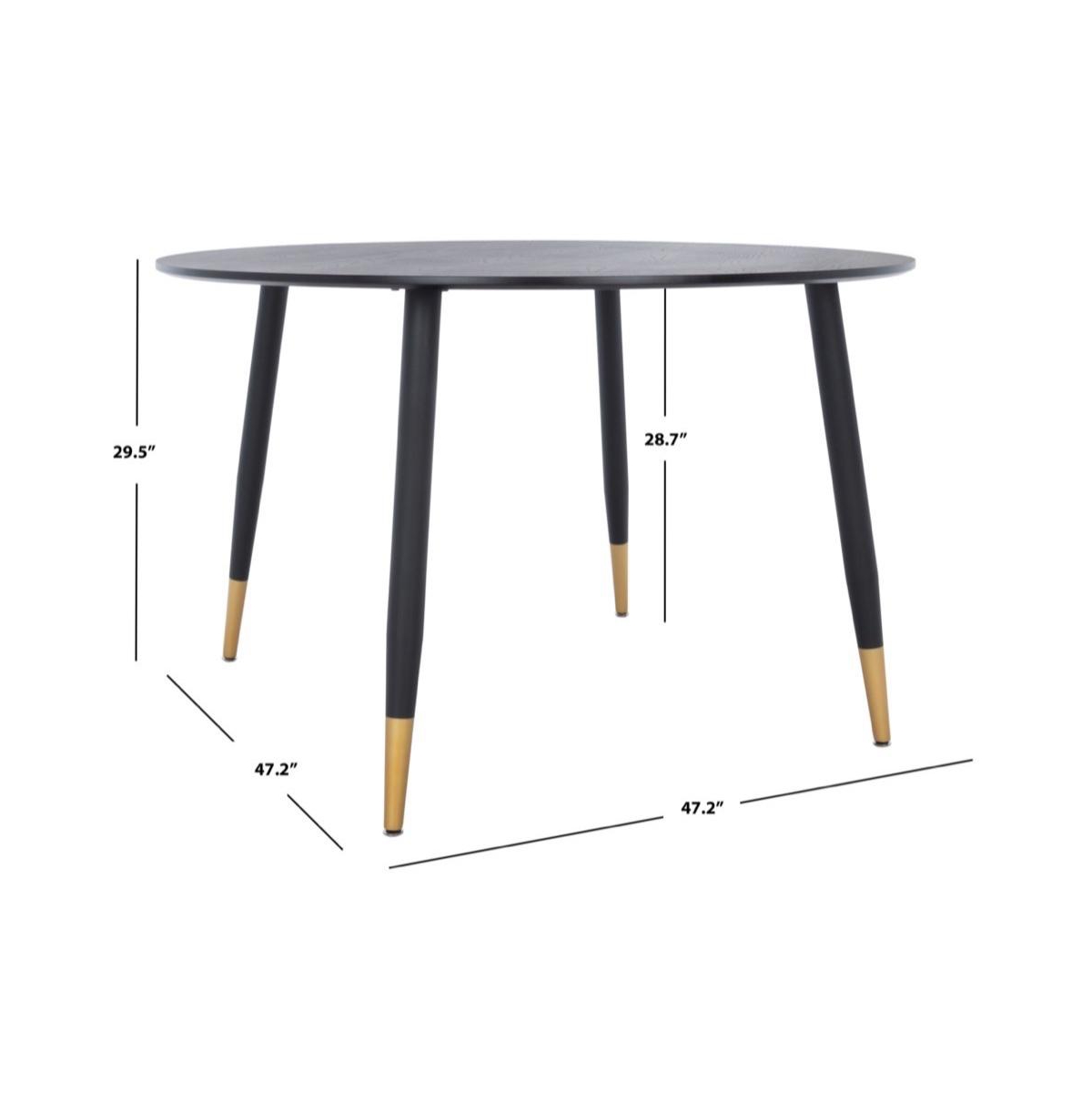 Kamala Round Dining Table -gold