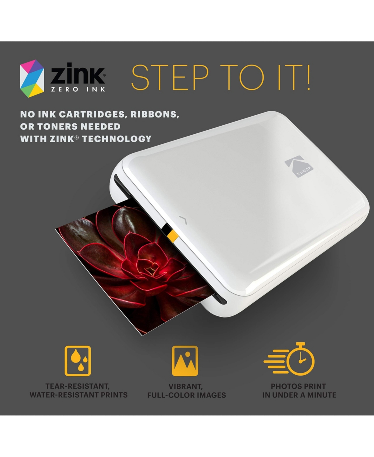 Kodak Step Mobile Instant Photo Printer