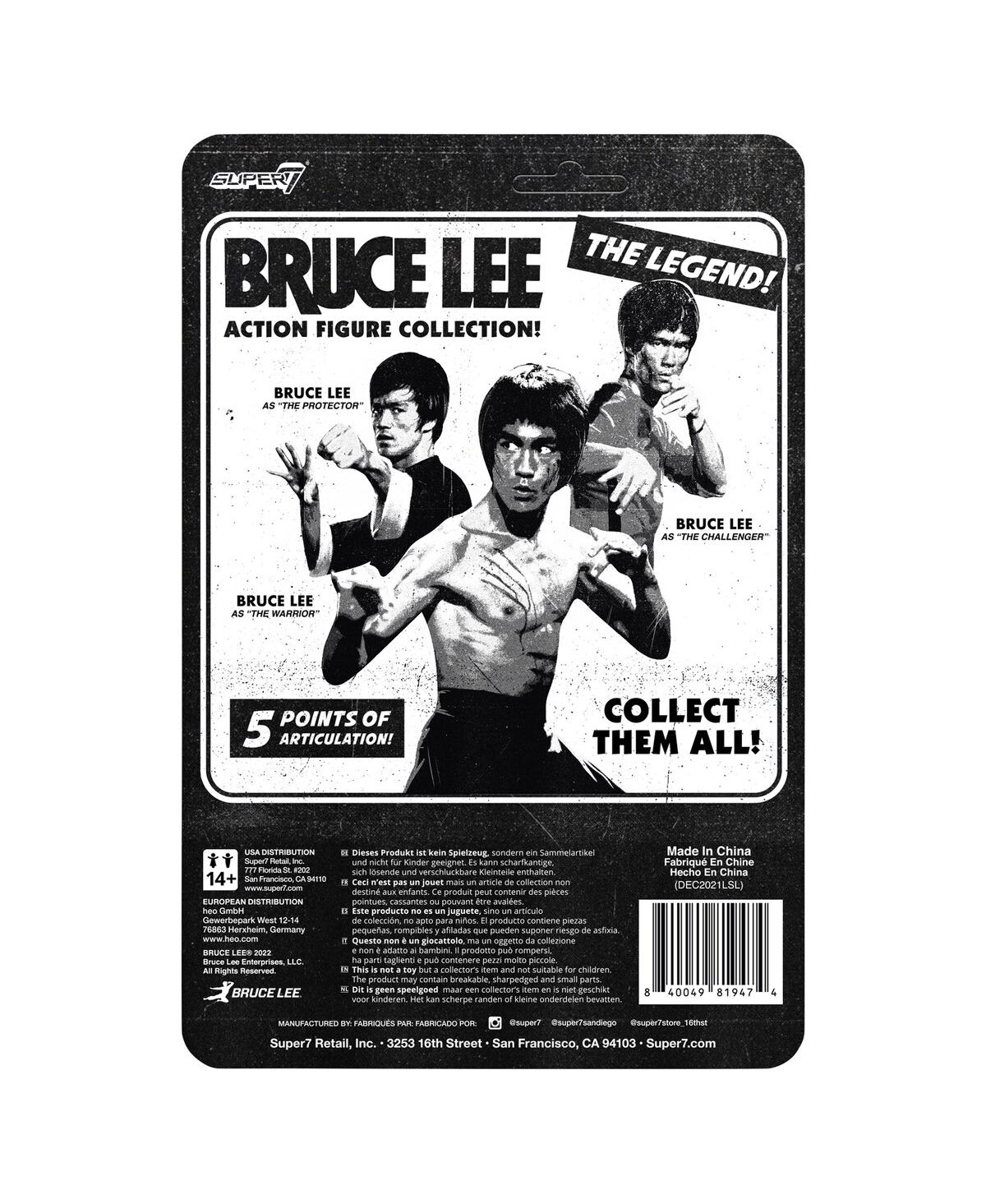 Shop Super 7 Super7 Bruce Lee Hollywood Icons The Challenger Reaction Figure In Multi