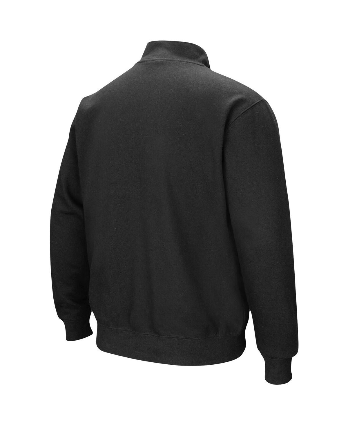 Colosseum Men's  Black Marshall Thundering Herd Tortugas Logo Quarter-zip Jacket In Black