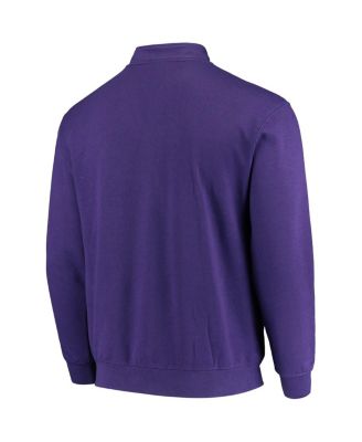 Men's Purple ECU Pirates Tortugas Logo Quarter-Zip Jacket