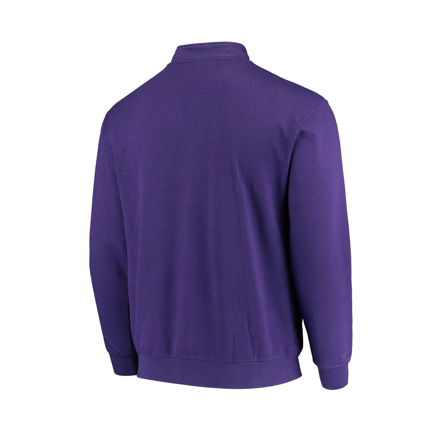 Men's Purple ECU Pirates Tortugas Logo Quarter-Zip Jacket