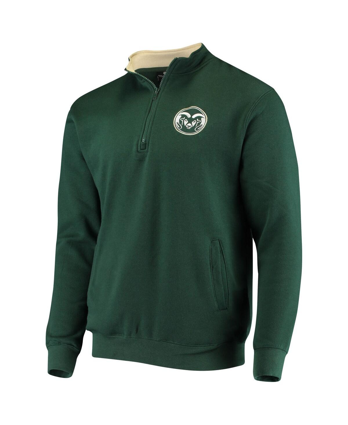 Colosseum Men's Green Colorado State Rams Tortugas Logo Quarter-zip Pullover Jacket In Green