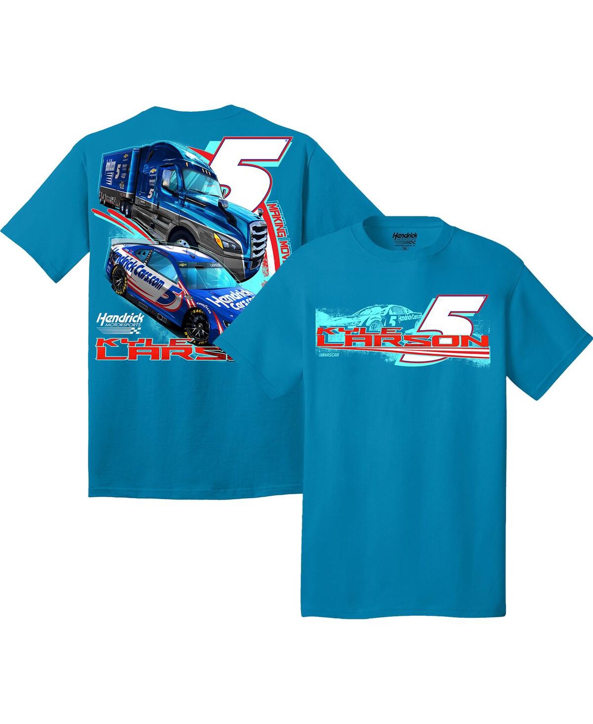 Men's Hendrick Motorsports Team Collection Blue Kyle Larson Making Moves T-shirt - Blue