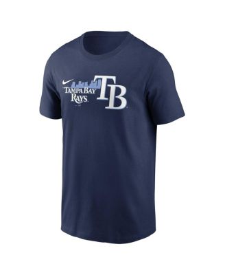 Men's Navy Tampa Bay Rays Local Team Skyline T-shirt