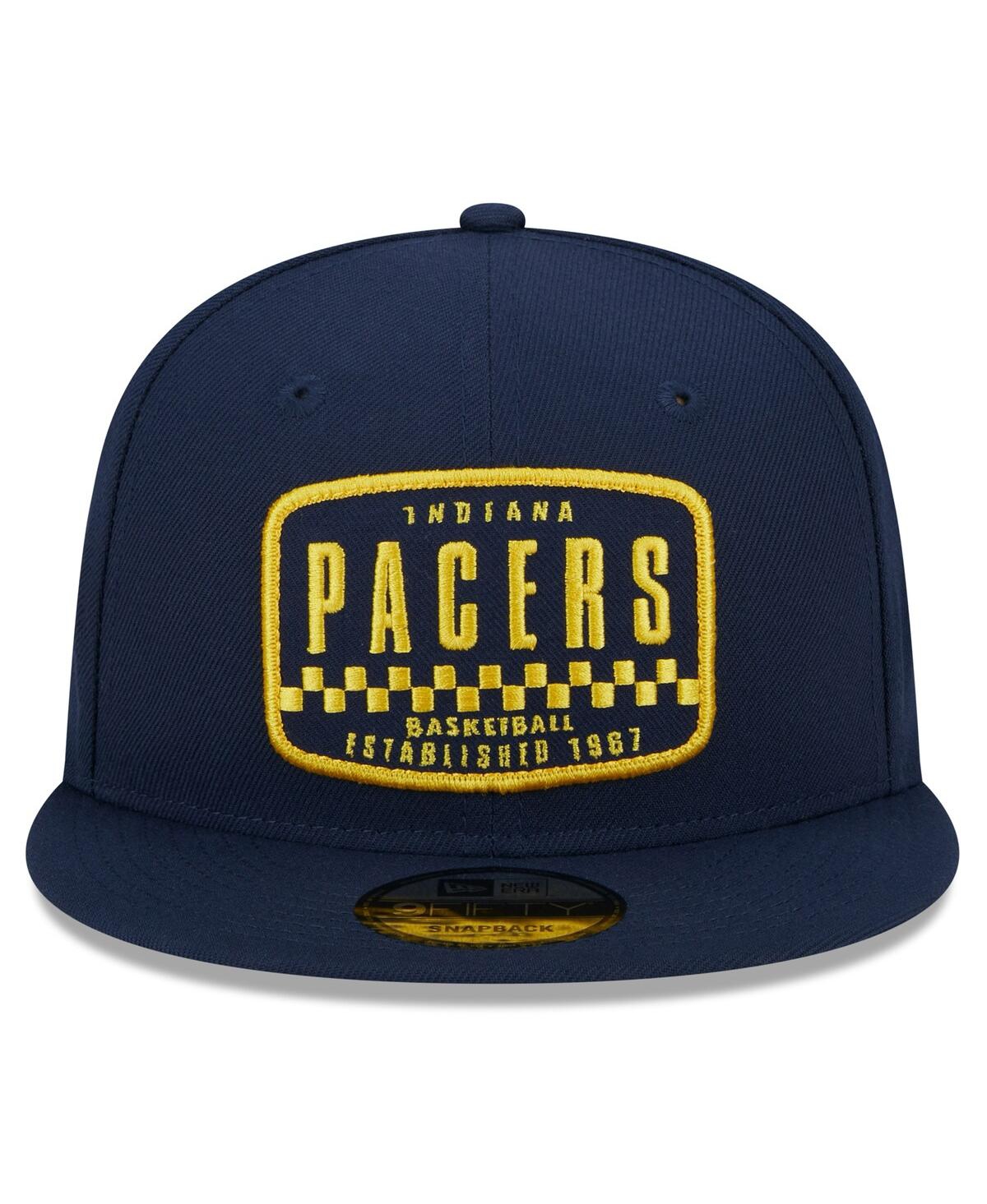 NEW ERA MEN'S NEW ERA NAVY INDIANA PACERS 2024 NBA ALL-STAR GAME RALLY DRIVE FINISH LINE PATCH 9FIFTY SNAPBA 