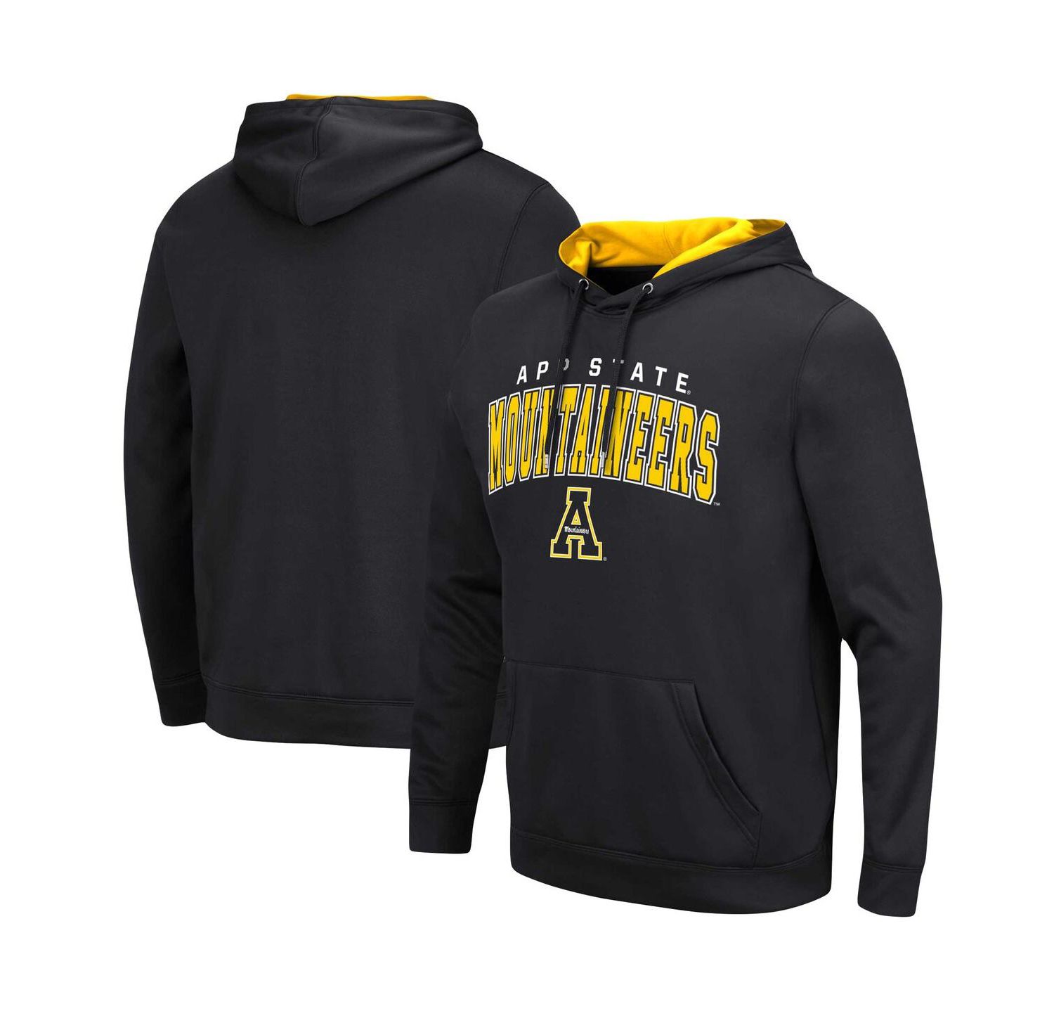 Men's Black Appalachian State Mountaineers Resistance Pullover Hoodie