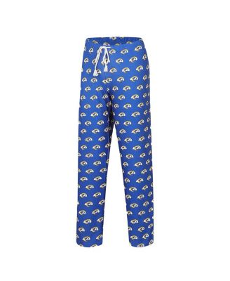 Women's Royal Los Angeles Rams Gauge Allover Print Sleep Pants