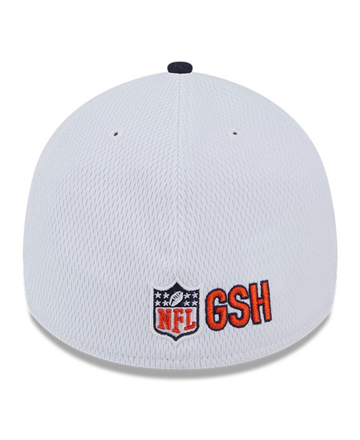NEW ERA MEN'S NEW ERA WHITE, NAVY CHICAGO BEARS 2023 SIDELINE 39THIRTY FLEX HAT 