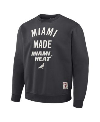 Men's NBA x Anthracite Miami Heat Plush Pullover Sweatshirt