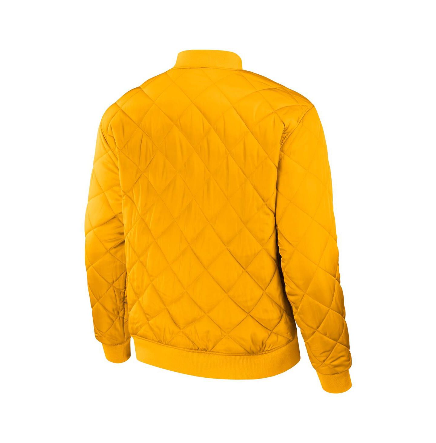 Мужская куртка Fanatics Darius Rucker Collection by Black, Gold Milwaukee Brewers Reversible Full-Zip Bomber — фото 4
