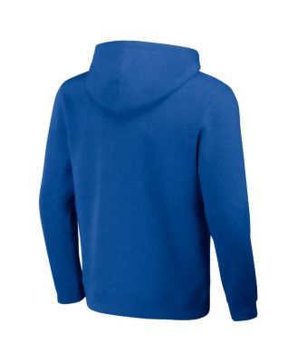 Men's NFL x Darius Rucker Collection by Royal Distressed Buffalo Bills Coaches Pullover Hoodie