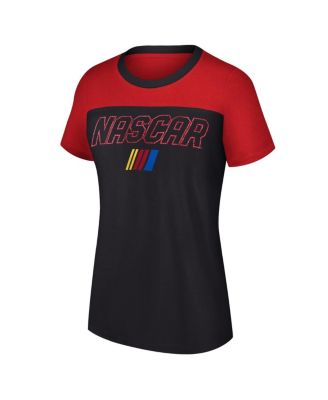 Women's Black NASCAR Merchandise Cheer Color Blocked T-shirt