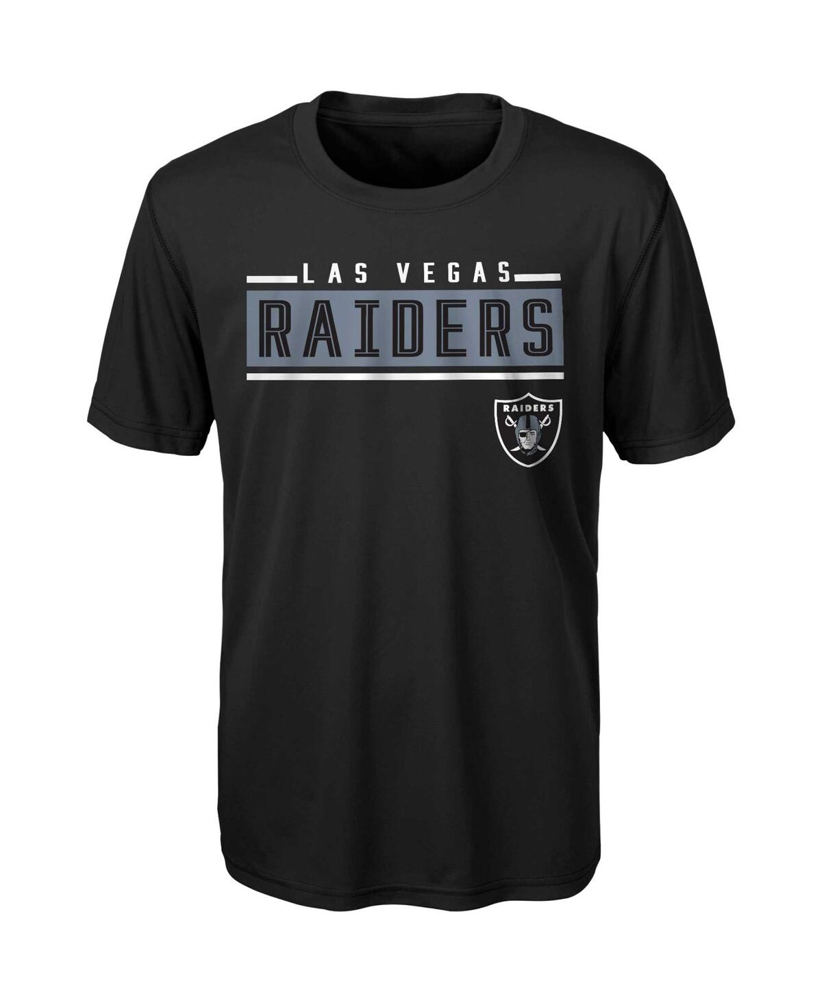 Shop Outerstuff Big Boys And Girls Black Las Vegas Raiders Amped Up T-shirt