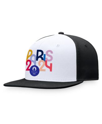 Fanatics Men's White, Black Paris 2024 Summer Olympics Snapback Hat