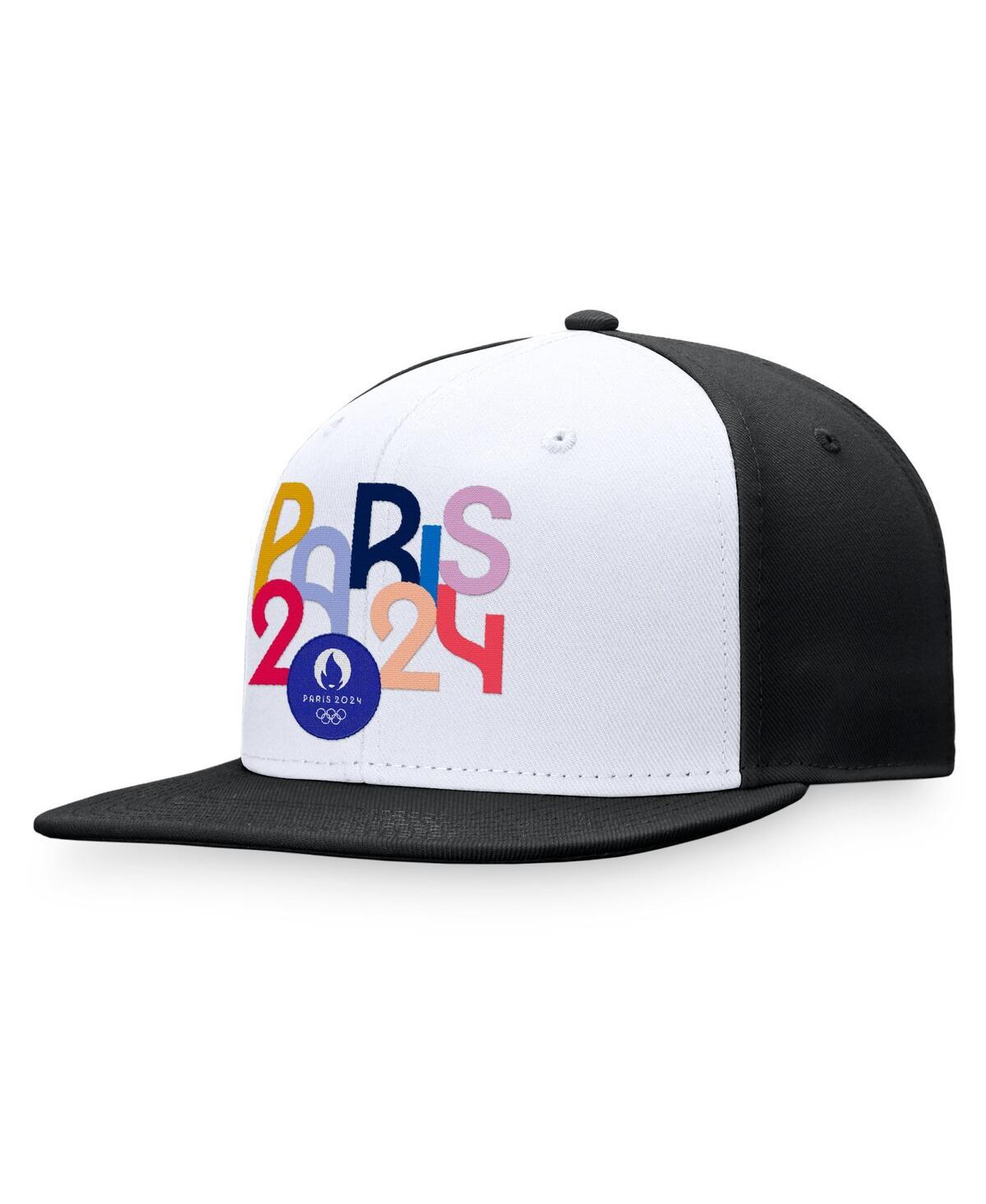 Shop Fanatics Men's  White, Black Paris 2024 Summer Olympics Snapback Hat In White,black