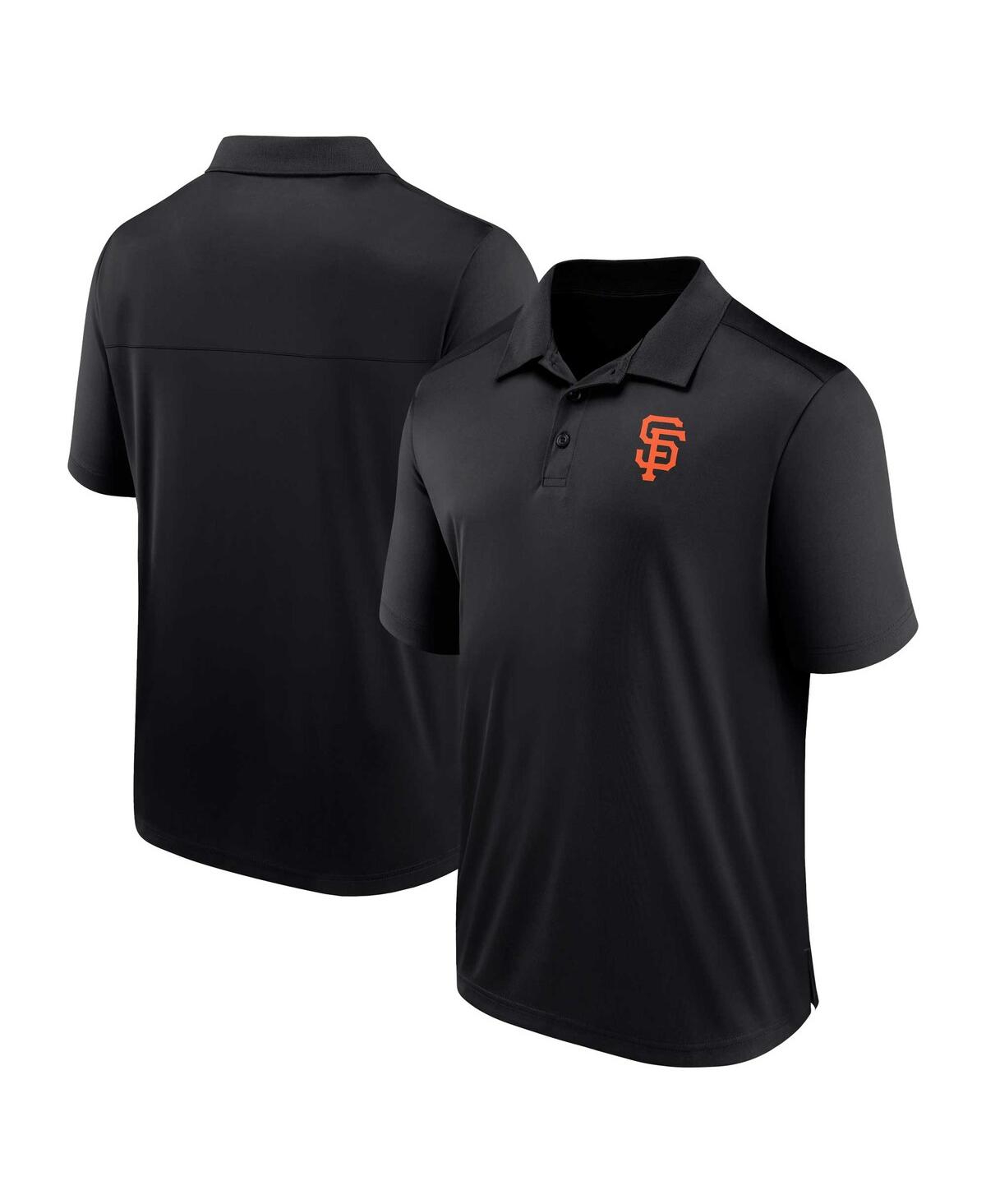 Men's Fanatics Black San Francisco Giants Logo Polo Shirt - Black