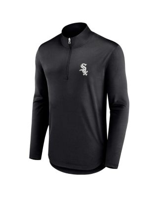 Men's Black Chicago White Sox Quarterback Quarter-Zip Top