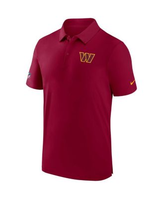 Men's Burgundy Washington Commanders Sideline Coaches Dri-FIT&reg; Polo Shirt