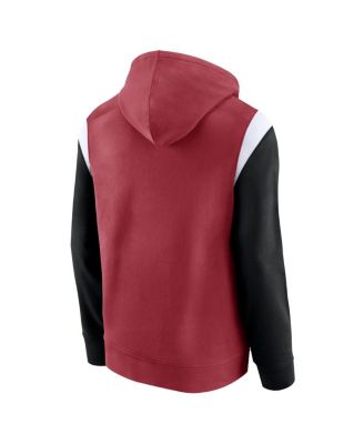 Men's Cardinal Arizona Cardinals Trench Battle Pullover Hoodie