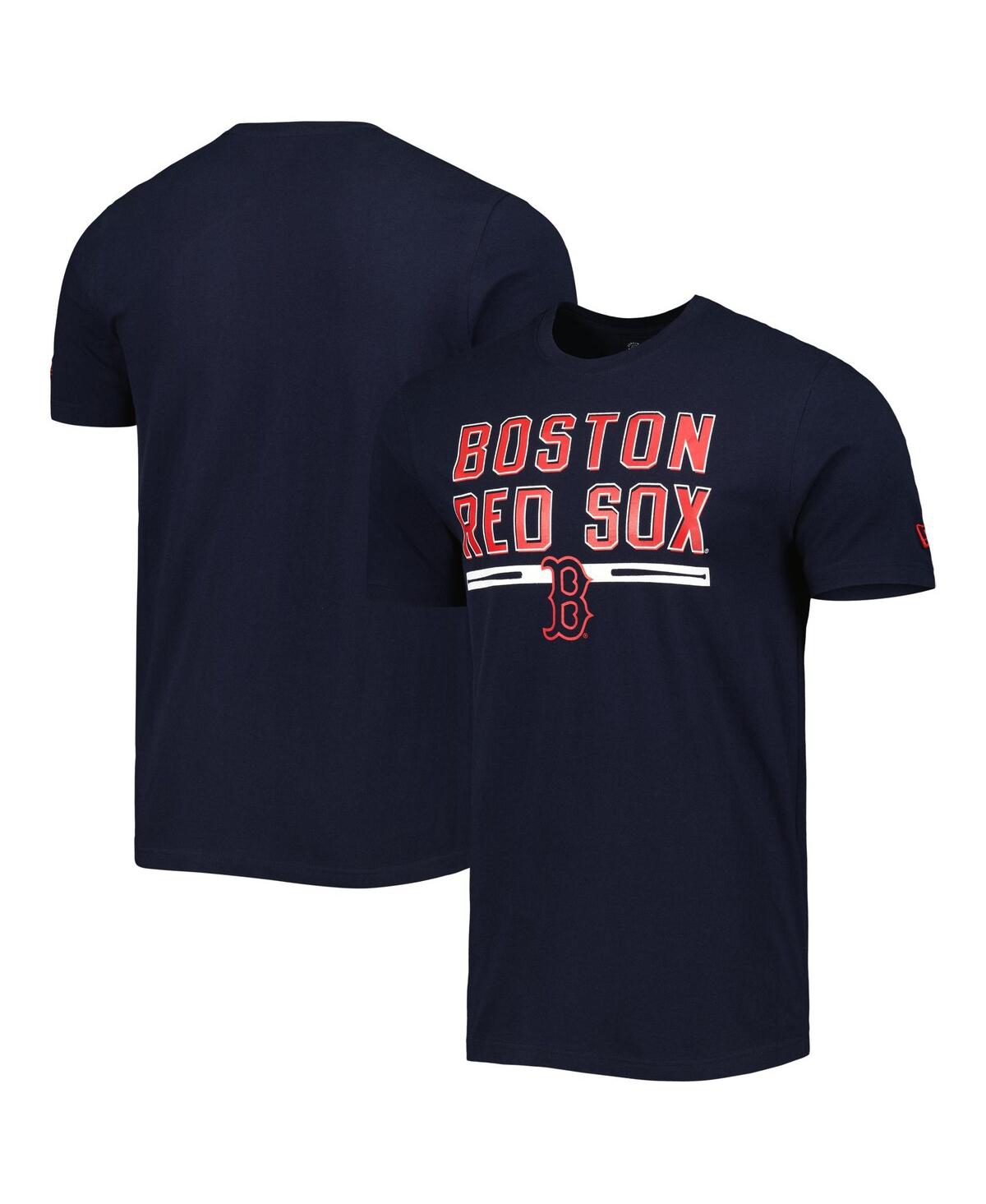 Shop New Era Men's  Navy Boston Red Sox Batting Practice T-shirt